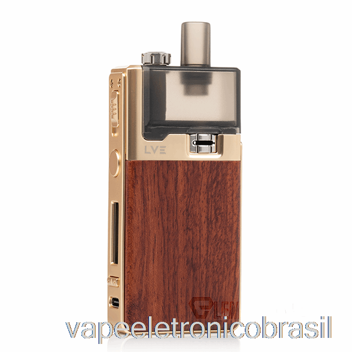 Vape Recarregável Lve Orion 2 40w Pod System Bubinga / Gold